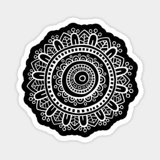 Mandala - White Magnet