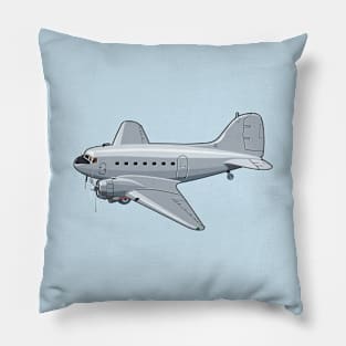 Cartoon retro  airplane Pillow