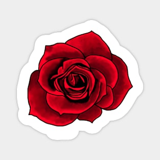 Red Rose Magnet