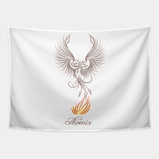 Phoenix Bird Emblem Tapestry