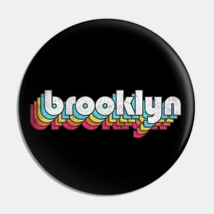 Brooklyn  / Retro Typography Design Pin