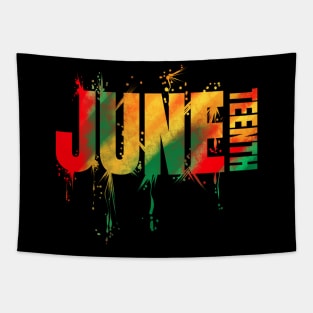 Colorful Effect Vintage African Colored Freedom Juneteenth Tapestry