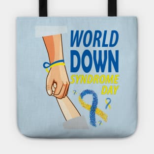 World Down syndrome Day.. Down syndrome awareness day Tote