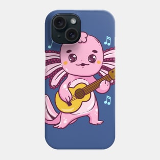 Axolotl Guitar Player Musician Guitarist Phone Case