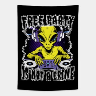 Free Tekno Is Not A Crime! Tapestry