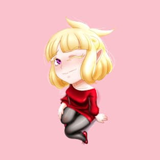 OC Chibi Moé in red T-Shirt