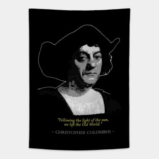 Christopher Columbus Quote Tapestry