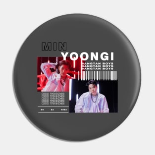 Kpop Designs Suga BTS Pin