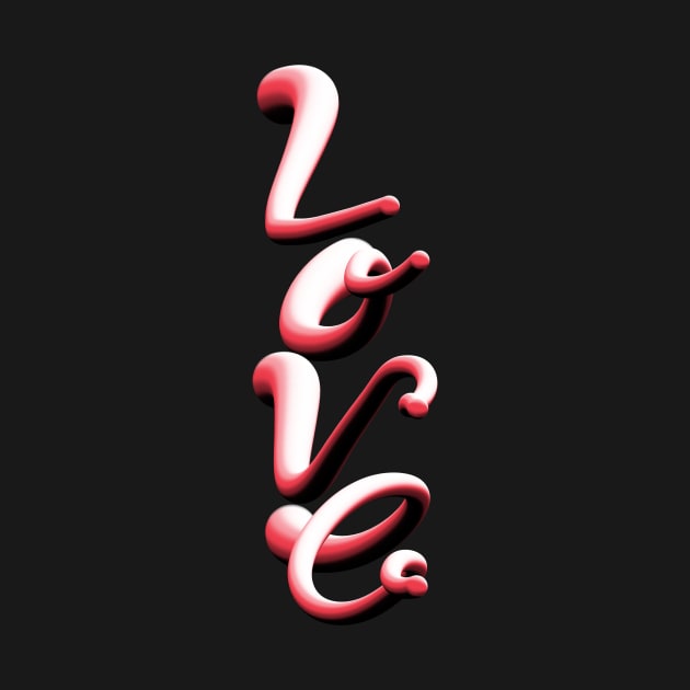 Love - Typography Calligraphy Lettering Art by Grafititee