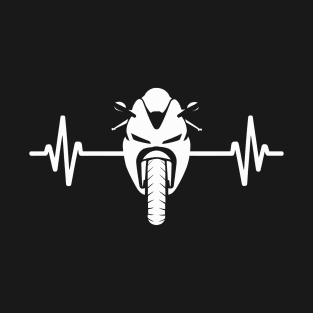 Sport Motorcycle Heartbeat T-Shirt