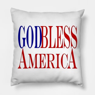 God Bless America Flag Pillow