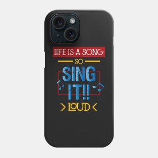 Inspirational Music Quotes For Life Phone Case