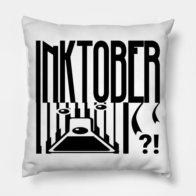 inktober #inktober Pillow by FromBerlinGift