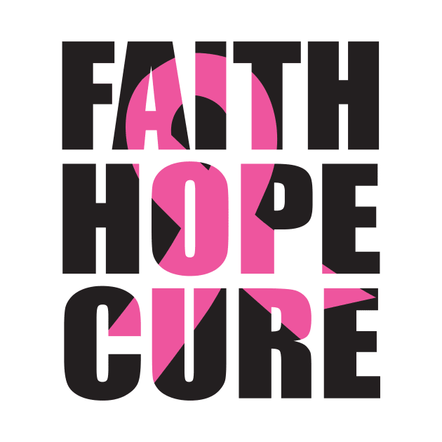 faith hope cure gift, Breast Cancer Awareness ribbon month 2022 by AYOUGO.ZONDA™