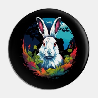 Arctic Hare Earth Day Pin