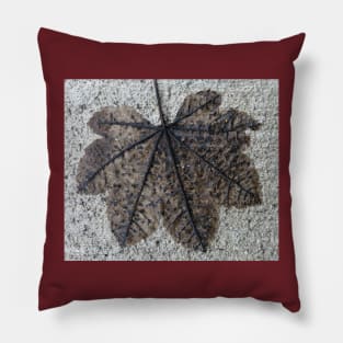 Fall Leaf Imprint Pillow