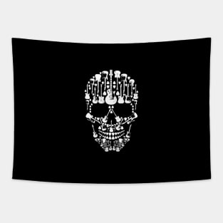 Guitar Head (white) Tapestry