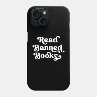 Read Banned Books Retro Lettering Phone Case