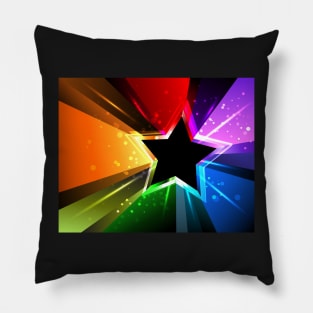 Rainbow Star Pillow