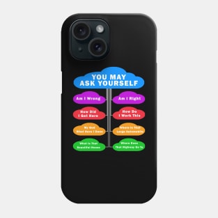 You May Ask Yourself Classic 80's Pop Music Retro Pie Chart Phone Case