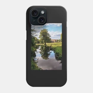 Reflections At East Lockinge Digital Art Phone Case