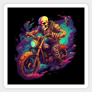 SMALL SKELETON CYCLIST STICKERS —  – The