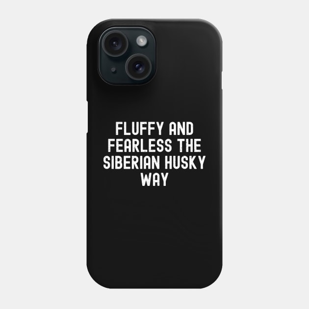 The Siberian Husky Way Phone Case by trendynoize