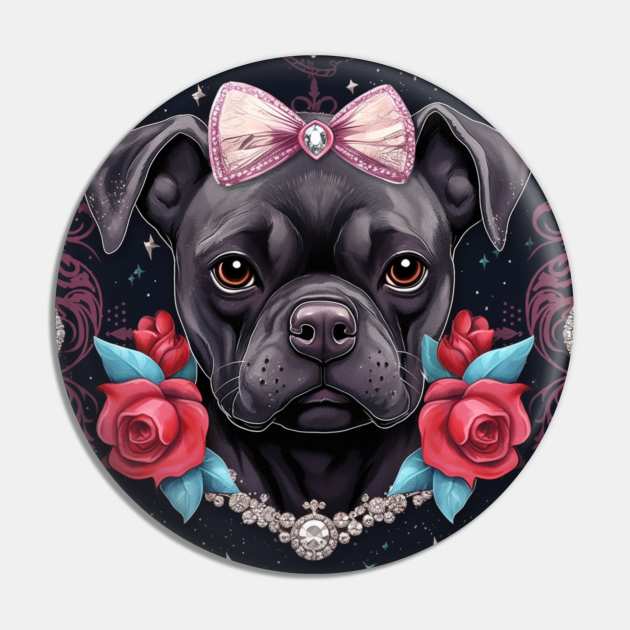 Staffy Puppy Pin by Enchanted Reverie