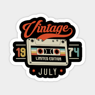 July 1974 - Limited Edition - Vintage Style Magnet