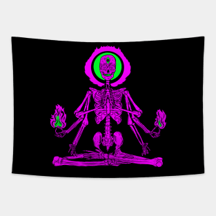 Yoga Skull Tapestry