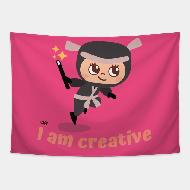 I Am Creative Tapestry by Language Ninjas