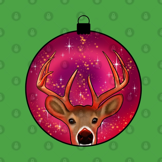 Rudolph Xmas Ball by cariespositodesign