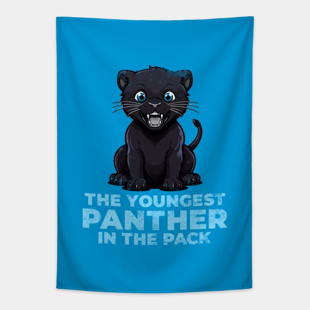 Youngest Panther in the pack Tapestry by Digital Borsch