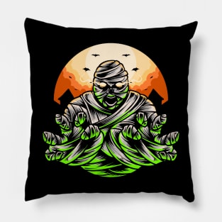 Scary Mummy Halloween Costume Pillow