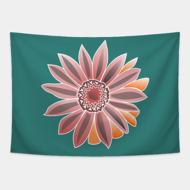 African Daisy Pinks Tapestry by MountainFlower