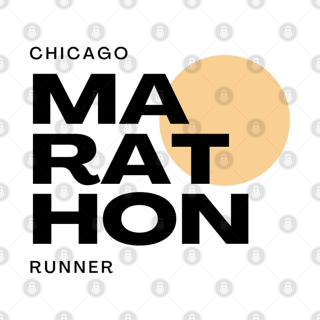 Chicago Marathon Runner - Chicago Marathon by ThreadsVerse