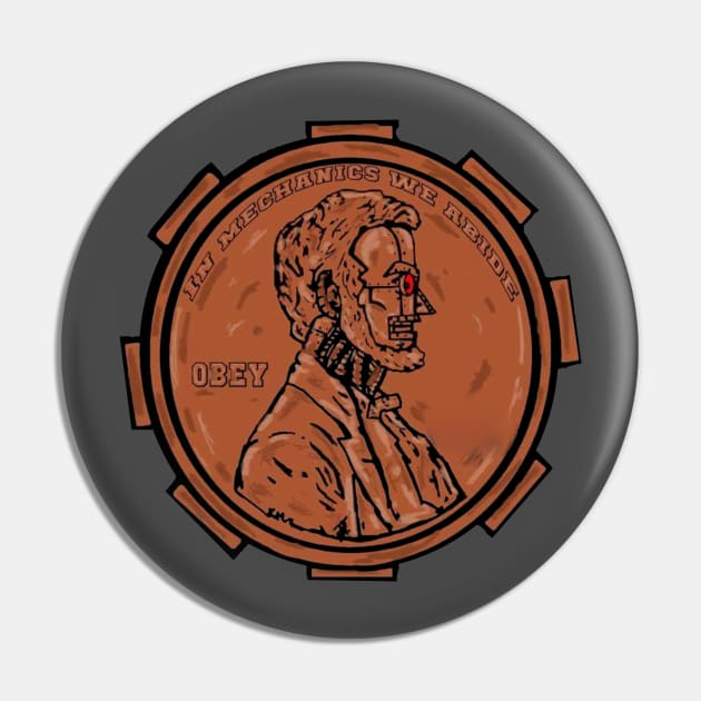 Robot lincoln Pin by Undeadredneck