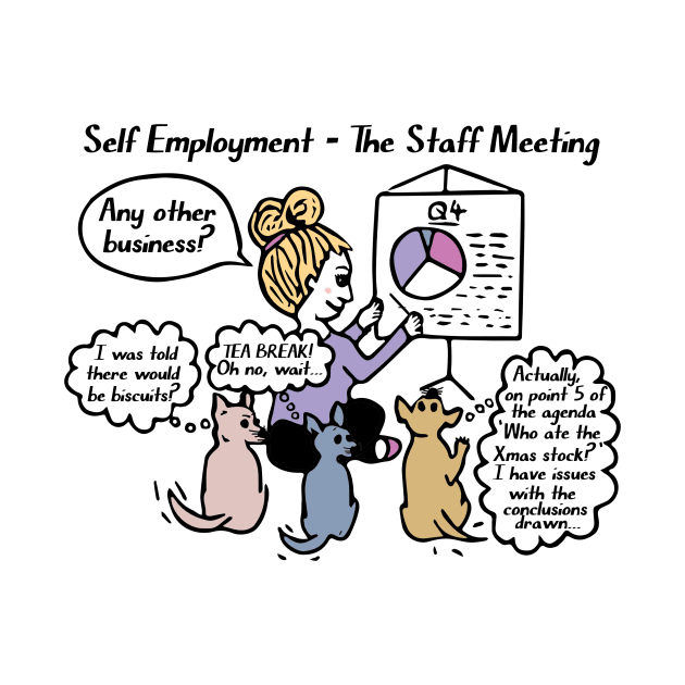 Self employment - staff meeting with chihuahuas by bettyretro