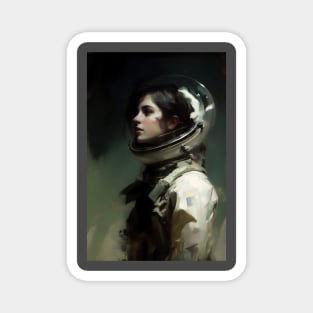 Gothic Astronaut Moody Dark Painting Magnet