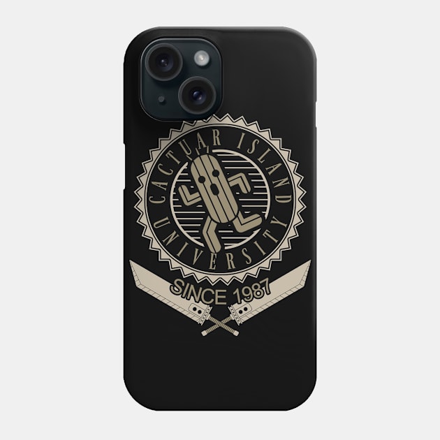 Cactuar university Phone Case by karlangas