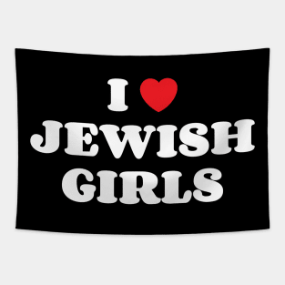 I Heart Jewish Girls Tapestry