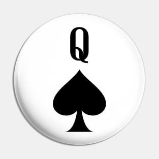 Queen of Spades Pin