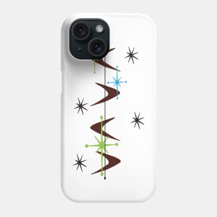 Atomic Age Boomerang Art Phone Case