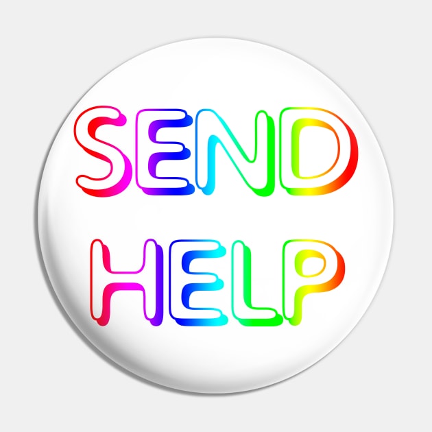 SEND HELP PLZ retro gamer rainbow neon colors Pin by sandpaperdaisy