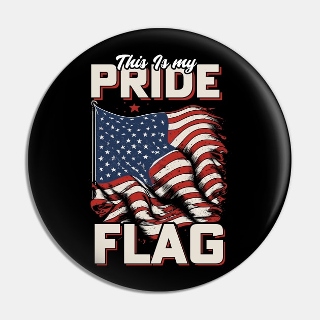 This Is My Pride Flag | USA Flag Pin by T-shirt US