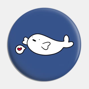 Baby Harp Seal Love Pin