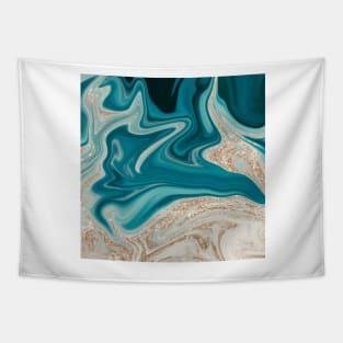 Azure water agate II - glitter accents Tapestry