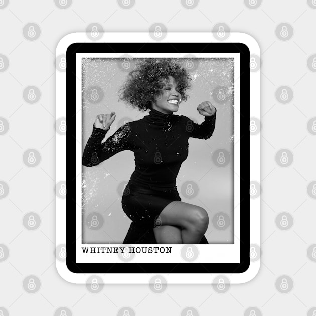 Vintage Classic Whitney Houston Magnet by Nandin Putri