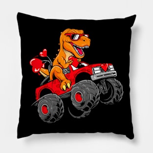 dinosaurs monster truck seeker of true love Pillow