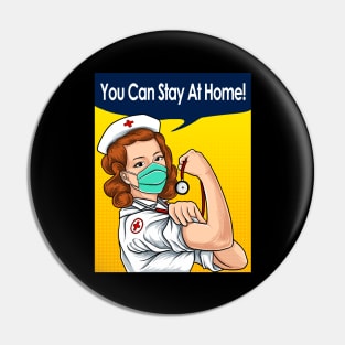 you can stay at home Pin